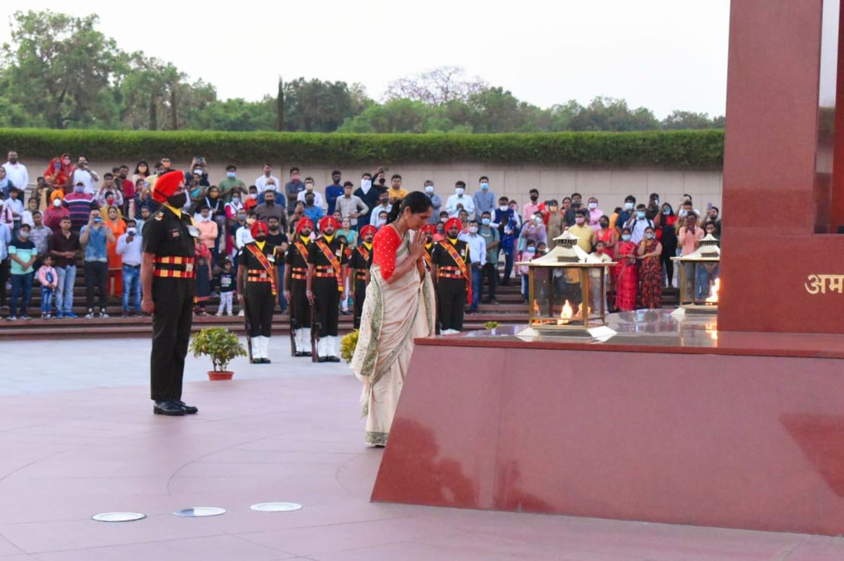Change of Guard was followed by Next-of-Kin Ceremony at NWM