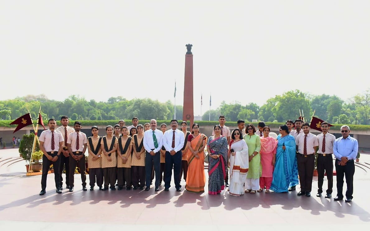 The students of Motilal Nehru School of Sports, Rai, led by Col Ashok Mor (Retd.) visited NWM    