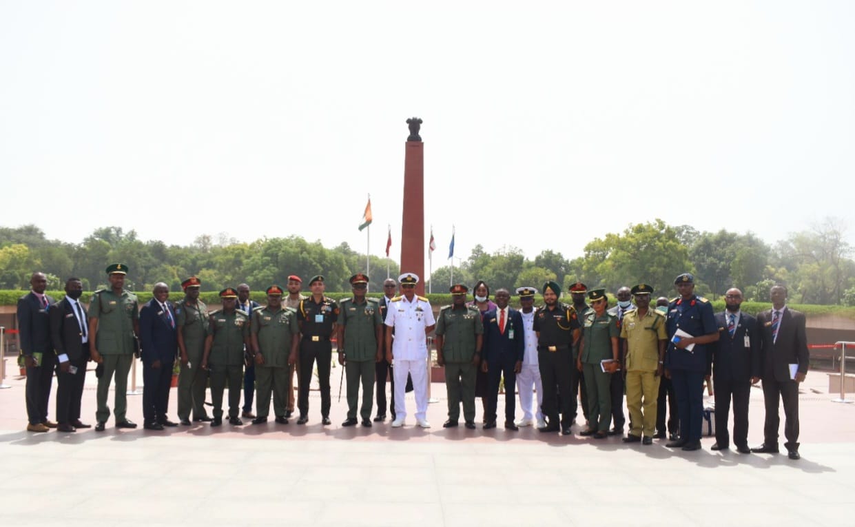 Delegation of National Defence College, Nigeria visited NWM on 30 May 2022 and paid homage