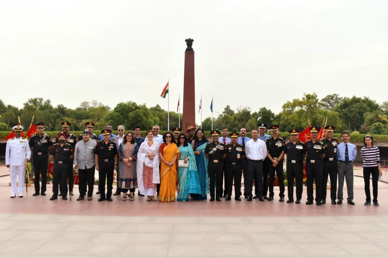 On completing 30 yrs of commissioned service, officers of 90-Reg Course visited NWM