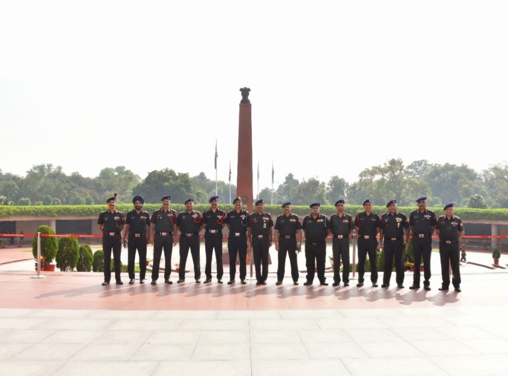 On superannuating from military service Retiring Officers Seminar visited NWM and paid homage 