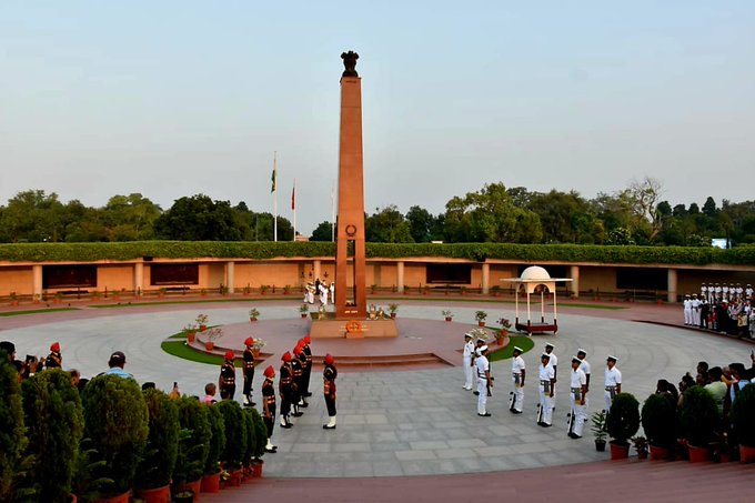 A solemn Change of Guard and NOK ceremony at NWM on 15 Oct