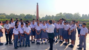 Students of Army Public School Shankar Vihar visited and were taken on guided tour of NWM on 20 Oct 