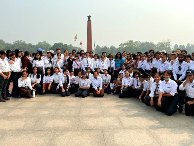Students of Modern Vidya Niketan school Faridabad visited and taken on guided tour of NWM on 05 Nov 