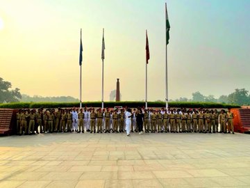 NCC cadets from schools and colleges of Delhi visited and taken on guided tour of NWM on 05 Nov