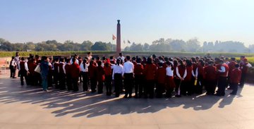 Students of Pragati Public School, Dwarka visited and were taken on Guided Tour of NWM on 23 Nov 22