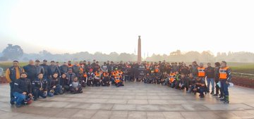 Commemorating upcoming Vijay Diwas, Capital Harley Davidson Club Bike Rally from NWM on 11 Dec 22